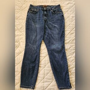 Judy Blue Indigo Skinny Fit Jeans Lightly Distressed  18 W
